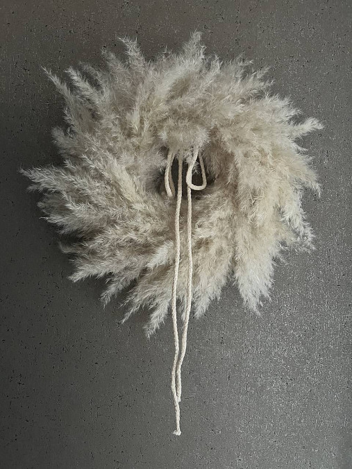 Dekorácie - Veniec zo sušených kvetov (Boho Natural) - 17914588_