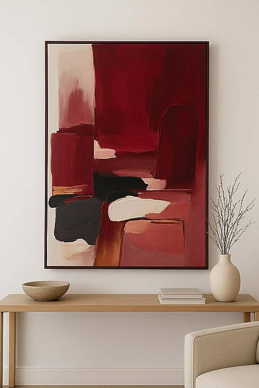 Obrazy - Na objednávku Obraz moderný BURGUNDY 9 - 17914970_