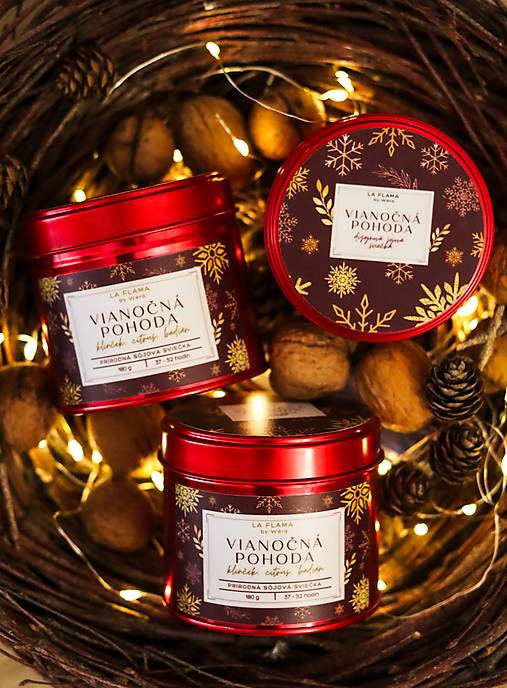 Sviečky - Sójová sviečka Vianočná pohoda - 17916853_