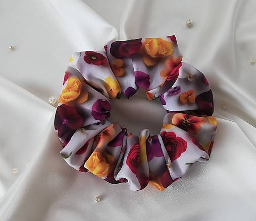 Ozdoby do vlasov - Gumička do vlasov Milujem kvety, veľkosť: CLASSIC - 17917170_