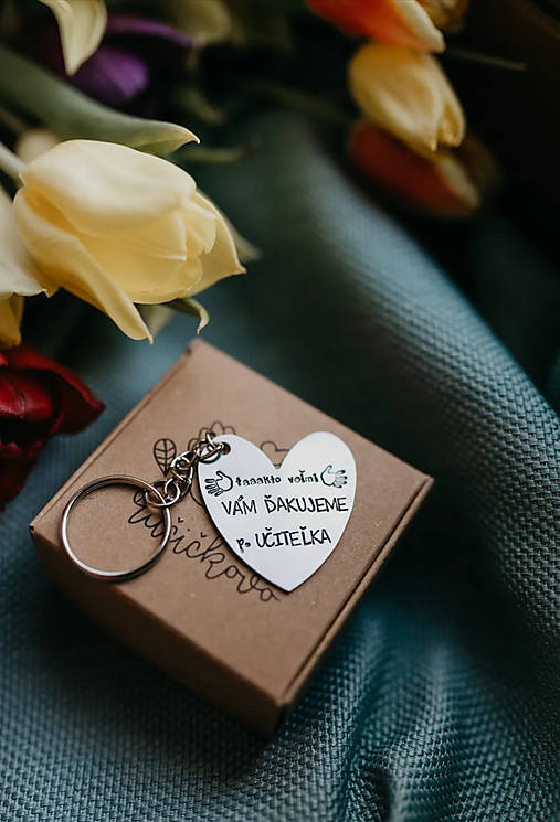 Kľúčenka (Takto veľmi vám ďakujeme pani učiteľka)