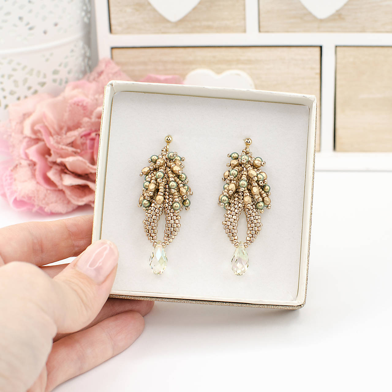 náušnice V RÍŠI SNOV - Dážď II.