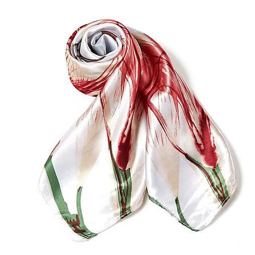 Hodvábna šatka White