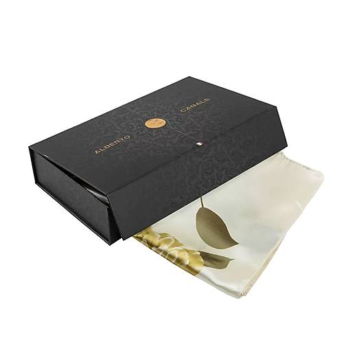 Hodvábna šatka Flora Cream Zoé