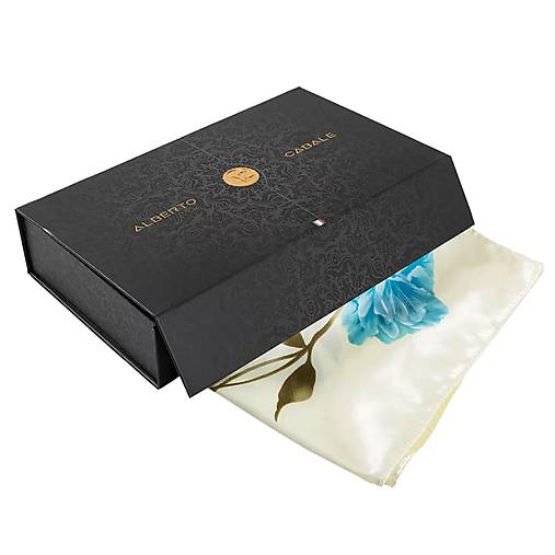 Hodvábna šatka Flora White Zoé