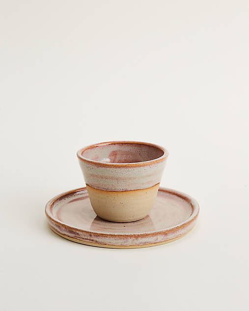 Nádoby - Keramický pohár Mini Cup Kvet - 17920858_