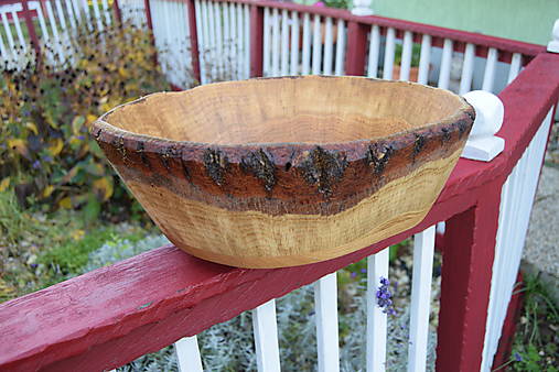Nádoby - Dubová miska veľká 1 - 17918586_