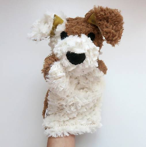 Maňuška psík chlpatý (Smotanovo hnedý s hviezdičkovými uškami)