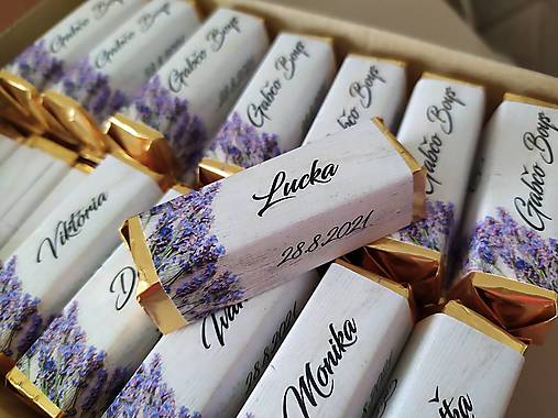 Darčeky pre svadobčanov - Svadobná čokomenovka 2C - 17920885_