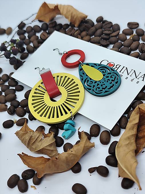 Asymetrické náušnice "FREYA"