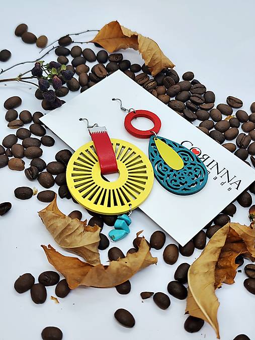 Asymetrické náušnice "FREYA"