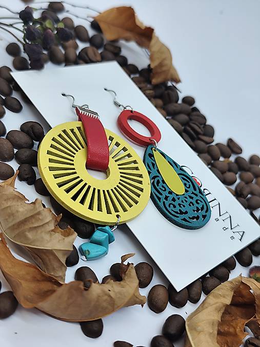 Asymetrické náušnice "FREYA"