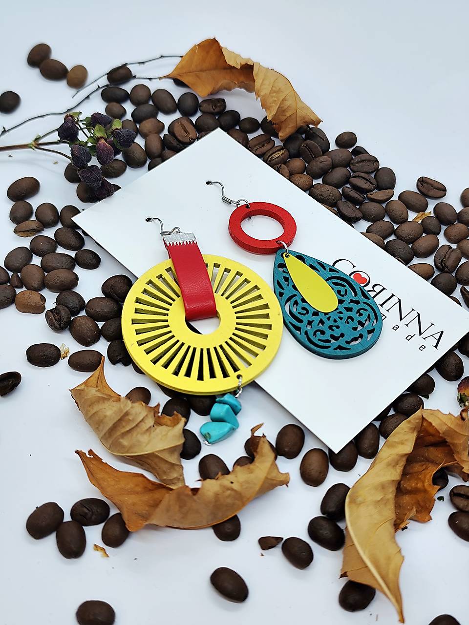 Asymetrické náušnice "FREYA"