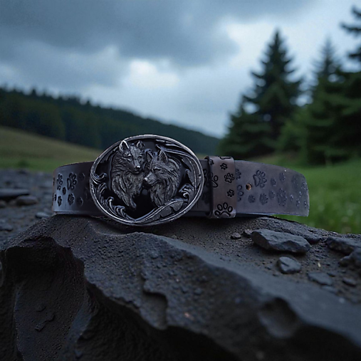 Zdobený kožený opasok