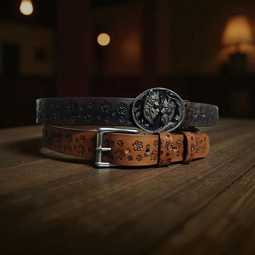 Zdobený kožený opasok