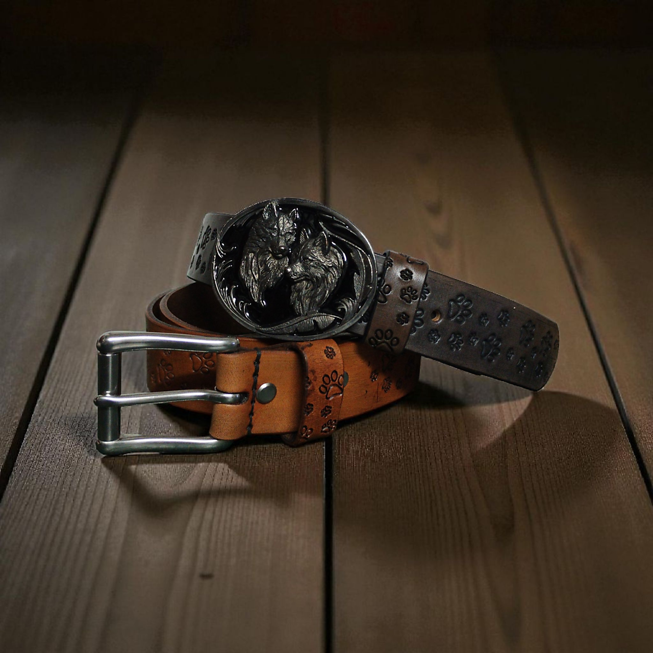 Zdobený kožený opasok