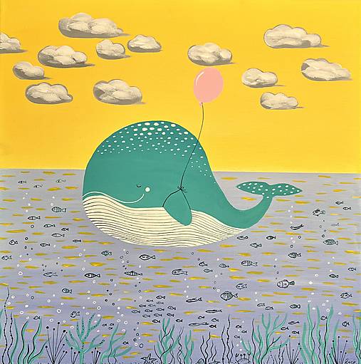 Do pohody s veľrybkou, originál 40x40