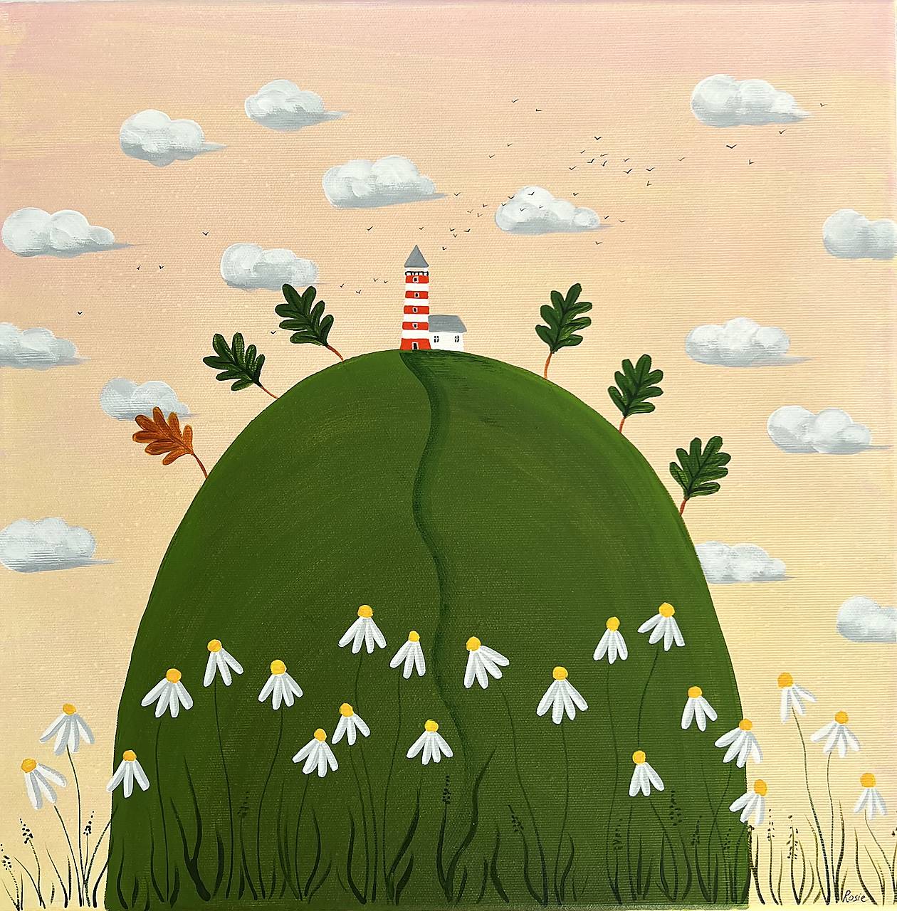 Šťastný domov, originál 40x40