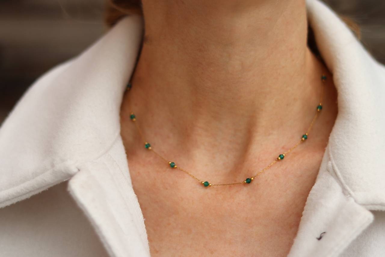 Náhrdelník - retiazka jadeit