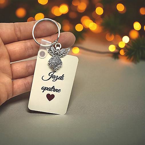 Jazdi opatrne - kľúčenka