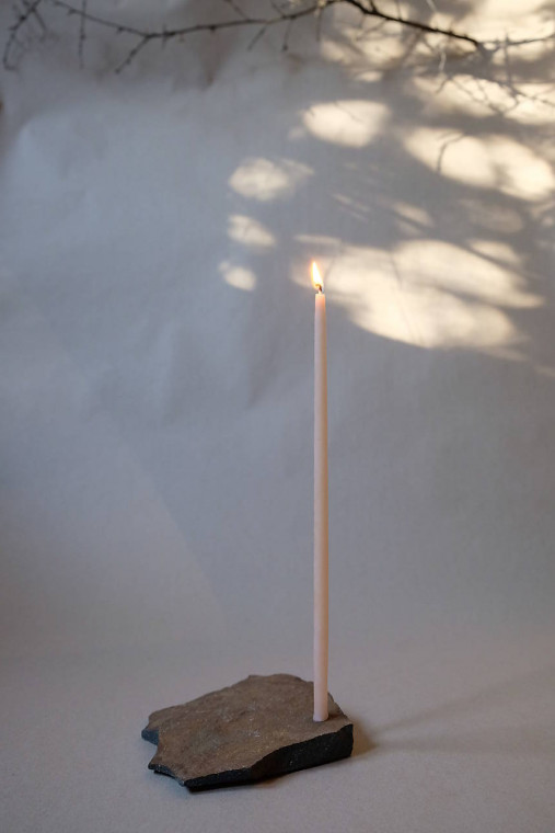 Sviečky - Lina 4ks | Extra tenké a vysoké sviečky zo včelieho vosku  (Ružová) - 17921767_