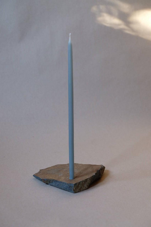 Sviečky - Lina 4ks | Extra tenké a vysoké sviečky zo včelieho vosku  (Modrá) - 17921772_