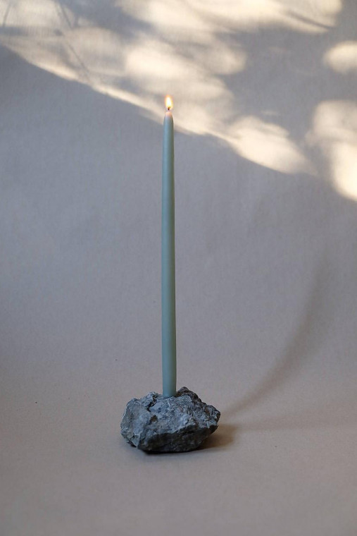 Sviečky - Ana 4ks | Tenké a vysoké sviečky zo včelieho vosku  (Modrá) - 17921812_