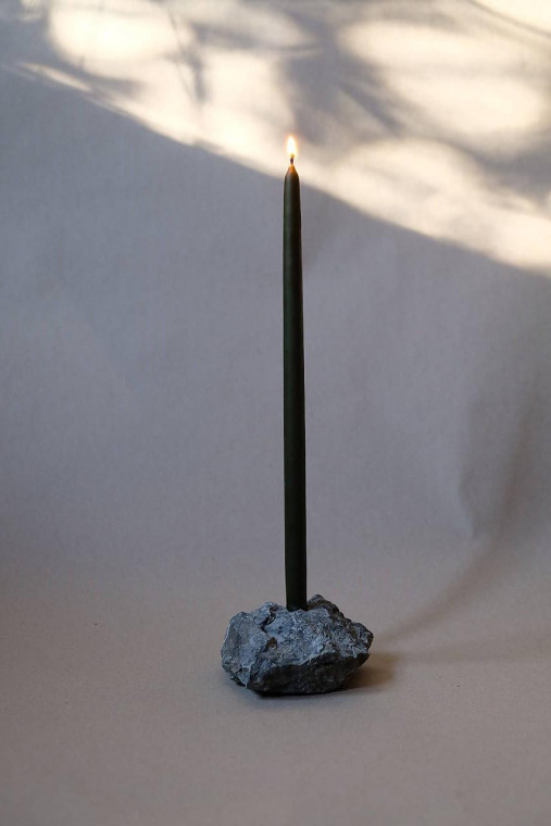 Sviečky - Ana 4ks | Tenké a vysoké sviečky zo včelieho vosku  (Zelená) - 17921818_