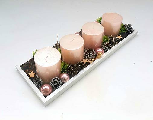 Dekorácie - Adventný svietnik - 17920102_