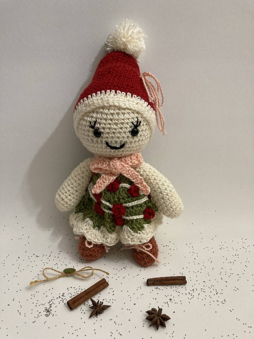 Hračky - Slečna Stromčeková Vianočná :) 3 - 17921435_