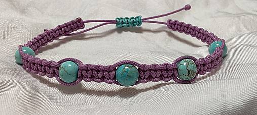 Náramky - Macramé náramok – Tichá lagúna - 17919291_