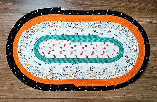 Detský farebný koberec Oh woof! - pre malých milovníkov psíkov