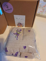 Úžitkový textil - KRK_ZOHREJ - prírodný zahrievací vankúšik s BIO levanduľou na uvoľnenie krčnej chrbtice od bolestí - 17921695_