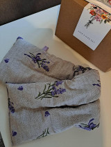 Úžitkový textil - KRK_ZOHREJ - prírodný zahrievací vankúšik s BIO levanduľou na uvoľnenie krčnej chrbtice od bolestí - 17921696_
