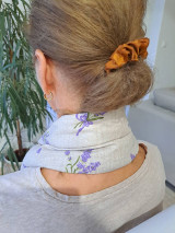 Úžitkový textil - KRK_ZOHREJ - prírodný zahrievací vankúšik s BIO levanduľou na uvoľnenie krčnej chrbtice od bolestí - 17921697_