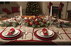 Úžitkový textil - Ľanovo bavlnený obrus - 17922328_