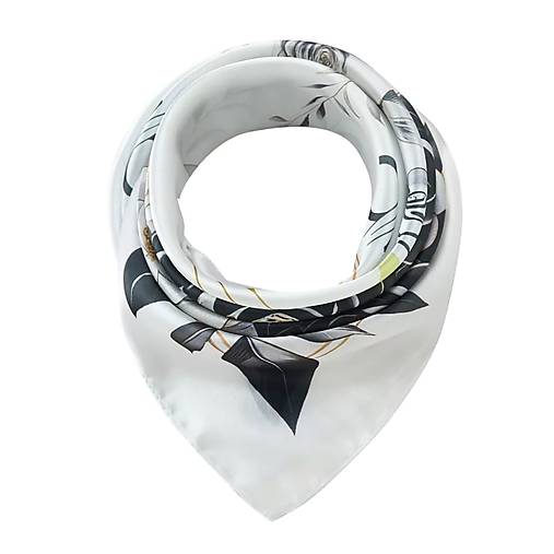 Hodvábna šatka Black Roses