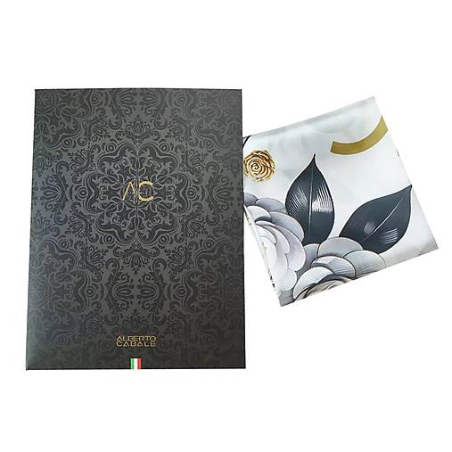 Hodvábna šatka Black Roses