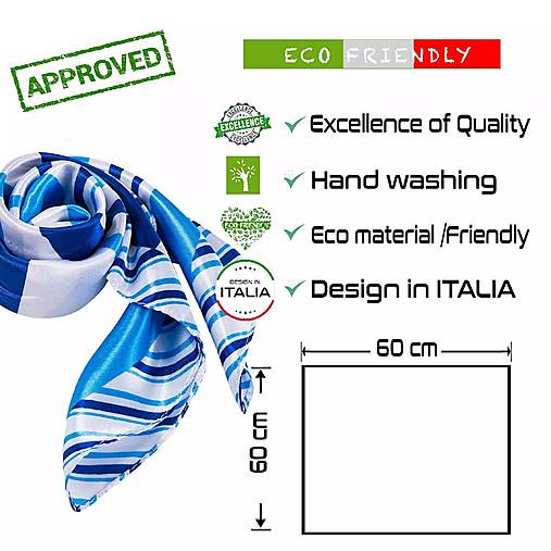 Hodvábna šatka Navy Blue