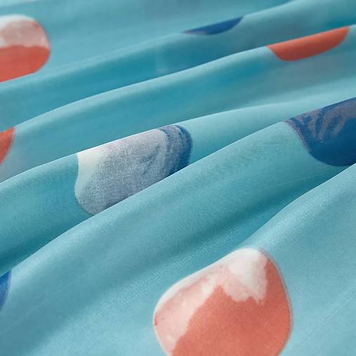 Hodvábna šatka Petal Cléo - Bleu