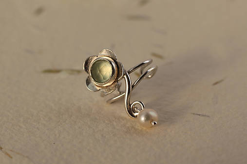 Strieborná ear cuff náušnica - Jemnosť