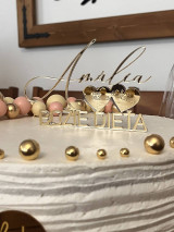 Dekorácie - Zápich do torty na krst s menom (Meno, dátumy, Božie dieťa) - 17923243_