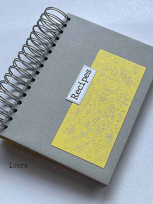 Papiernictvo - Receptár Sivá/žltá EN - A5 - 17924446_