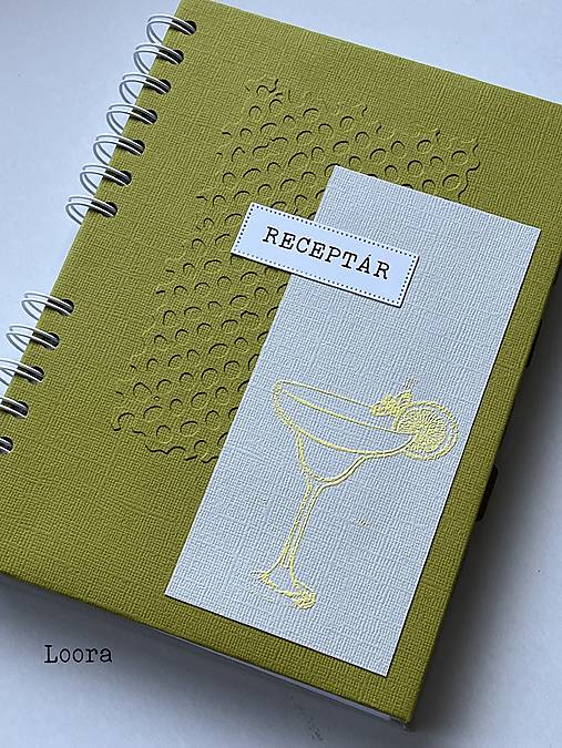 Papiernictvo - Receptár Olivová/sivá A5 - 17924476_