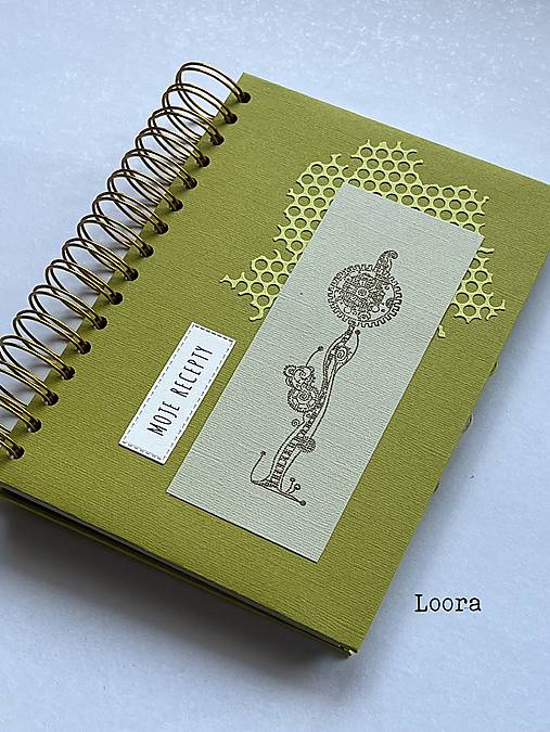 Papiernictvo - Receptár Olivová/Capuccino A5 - 17925365_