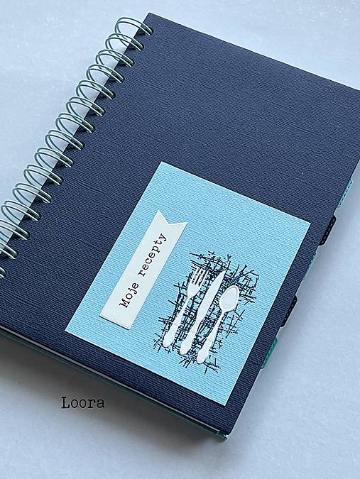 Papiernictvo - Receptár Modrá A5 - 17925370_