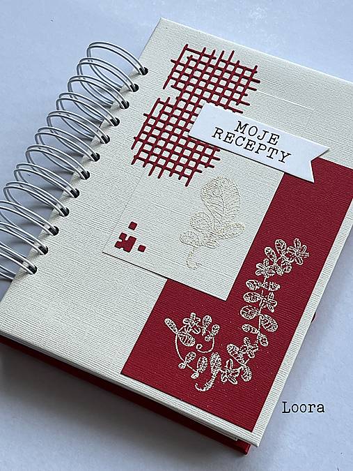 Papiernictvo - Receptár Maslová/bordová A5 - 17925374_