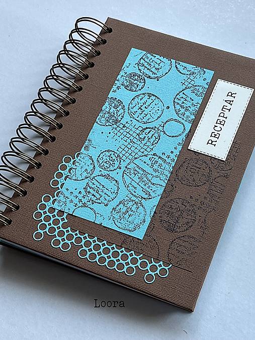 Papiernictvo - Receptár Hnedá/Tyrkys A5 - 17925432_
