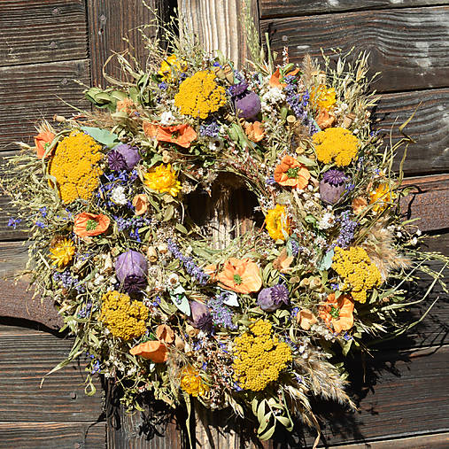 Dekorácie - Sušený venček - 17922854_