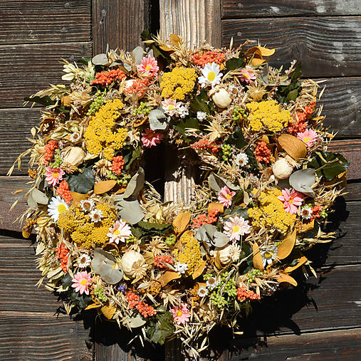 Dekorácie - Sušený venček - 17922864_